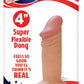 Real Skin All American Mini Whoppers Dildo - Vanilla - 4in