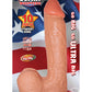Real Skin All American Ultra Whoppers Straight Dildo - Flesh/Vanilla - 10in