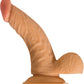 Real Skin All American Whoppers Dildo with Balls - Vanilla - 6.5in