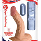 Real Skin All American Whoppers Vibrating Dildo with Balls - Flesh/Vanilla - 5in