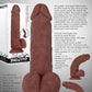 Real Supple Girthy Poseable Dildo with Balls