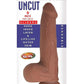 Realcocks Dual Layered Uncut Slider Fat Dick Dildo - Caramel - 9in