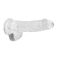 Realrock Crystal Clear Dildo with Balls