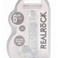 Realrock Crystal Clear Dildo with Balls - Clear - 6in