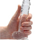 Realrock Crystal Clear Dildo with Balls