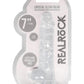 Realrock Crystal Clear Dildo with Balls - Clear - 7in