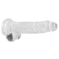 Realrock Crystal Clear Dildo with Balls