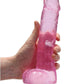 Realrock Crystal Clear Dildo with Balls