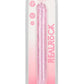 Realrock Crystal Clear Double Dong - Pink - 13in