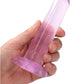 Realrock Crystal Clear Non Realistic Dildo with Suction Cup