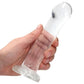 Realrock Crystal Clear Non Realistic Dildo with Suction Cup