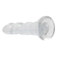 Realrock Crystal Clear Non Realistic Dildo with Suction Cup