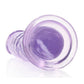 Realrock Crystal Clear Straight No Balls Dildo
