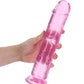 Realrock Crystal Clear Straight No Balls Dildo