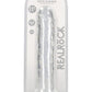 Realrock Crystal Clear Straight No Balls Dildo - Clear - 11in