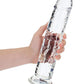 Realrock Crystal Clear Straight No Balls Dildo