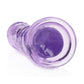 Realrock Crystal Clear Straight No Balls Dildo
