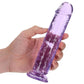 Realrock Crystal Clear Straight No Balls Dildo
