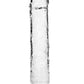 Realrock Crystal Clear Straight No Balls Dildo - Clear - 9in