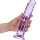 Realrock Crystal Clear Straight No Balls Dildo