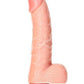 Realrock Curved Realistic Dildo with Balls and Suction Cup