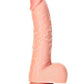 Realrock Curved Realistic Dildo with Balls and Suction Cup