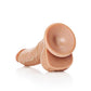 Realrock Curved Realistic Dildo with Balls and Suction Cup