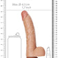 Realrock Curved Realistic Dildo with Balls and Suction Cup