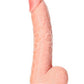 Realrock Curved Realistic Dildo with Balls and Suction Cup