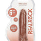 Realrock Skin Penis Extender - Caramel - 6in