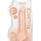 Realrock Skin Penis Extender with Rings - Vanilla - 9in
