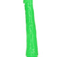 Realrock Slim Glow In The Dark Dildo with Suction Cup - Glow In The Dark/Green - 11in