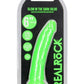 Realrock Slim Glow In The Dark Dildo with Suction Cup - Glow In The Dark/Green - 6in