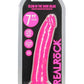 Realrock Slim Glow In The Dark Dildo with Suction Cup - Glow In The Dark/Pink - 7in