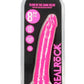 Realrock Slim Glow In The Dark Dildo with Suction Cup - Glow In The Dark/Pink - 8in