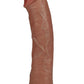 Realrock Vibrating and Rotating Cock Regular Curved - Caramel - 8in