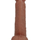 Realrock Vibrating and Thrusting Cock with Balls Regular Straight - Caramel - 8in