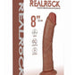 Realrock Vibrating Cock Regular Curved - Caramel - 8in