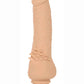 Rechargeable Power Stud Cliterrific Silicone Vibrating Dong - Vanilla