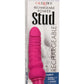 Rechargeable Power Stud Curvy Silicone Vibrating Dong - Pink