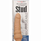 Rechargeable Power Stud Curvy Silicone Vibrating Dong - Vanilla