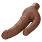 Rechargeable Power Stud Over and Under Silicone Vibrating Double Dong