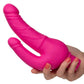 Rechargeable Power Stud Over and Under Silicone Vibrating Double Dong