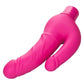 Rechargeable Power Stud Over and Under Silicone Vibrating Double Dong