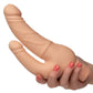 Rechargeable Power Stud Over and Under Silicone Vibrating Double Dong