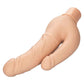 Rechargeable Power Stud Over and Under Silicone Vibrating Double Dong