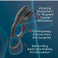 Red Dot Silicone Rechargeable Vibrating Cock Ring V1 with Remote Control