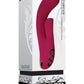 Red Dream Rechargeable Silicone Vibrator - Burgundy/Red