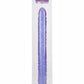 Reflective Gel Veined Double Dildo - Purple - 18in