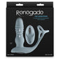 Renedage The Handyman Rechargeable Silicone Cock Ring and Prostate Massager with Remote - Gray/Grey